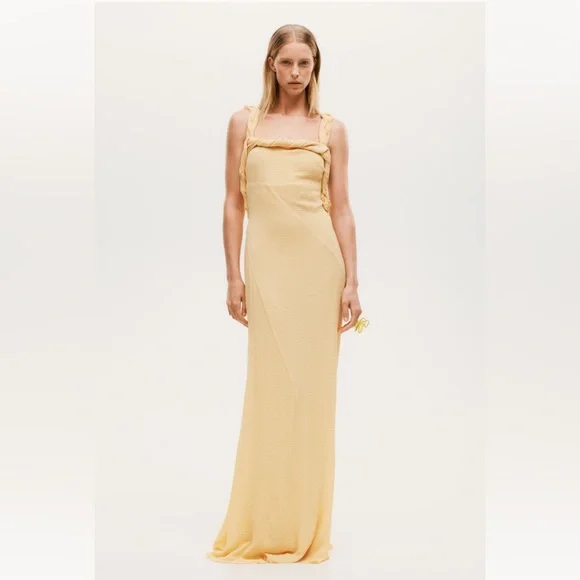 H&M Studio collection twist-detail crinkled dress - Picture 1 of 6